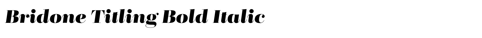 Bridone Titling Bold Italic image